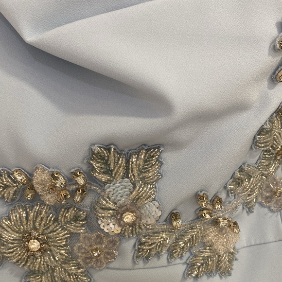 This is a Aidan Mattox stunning baby blue gown. - Picture 2 of 9